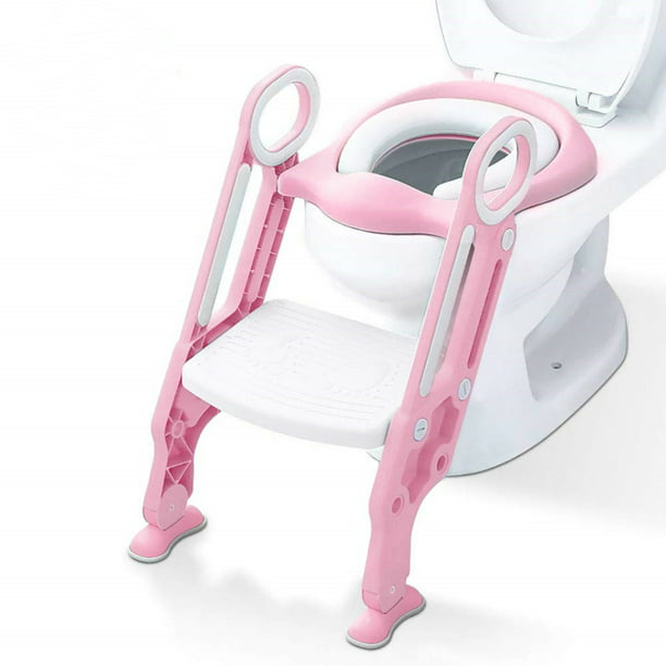 Kids Potty Training Seat w/ Step Stool Ladder Toddler Toilet Chair For 1-7 Years 